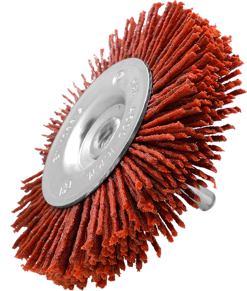 Abrazív szálas csapos körkefe