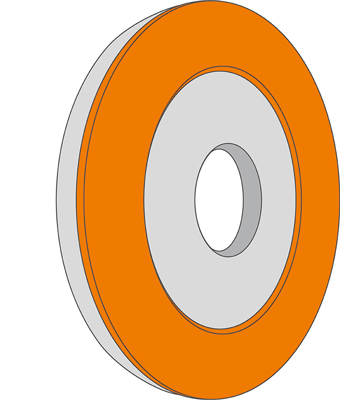 Egyenes homlokfelületen működő szuperabrazív szerszámok 