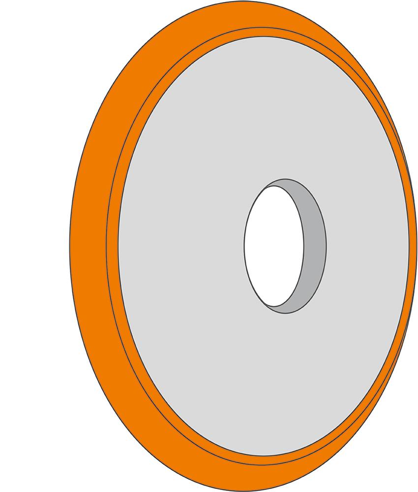 Szög alatti palástfelületű szuperabrazív szerszámok egyoldali letöréssel