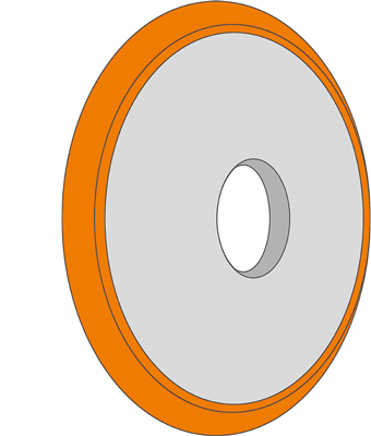 Szög alatti palástfelületű szuperabrazív szerszámok egyoldali letöréssel